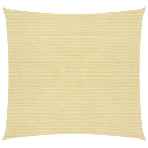 Żagiel przeciwsłoneczny, 160 g/m², beżowy, 6x6 m, HDPE