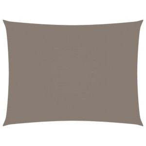 Prostokątny żagiel ogrodowy z tkaniny Oxford, 4x6 m, taupe