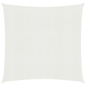 Żagiel przeciwsłoneczny, 160 g/m², biały, 4x4 m, HDPE