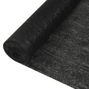 Siatka cieniująca, czarna, 2x25 m, HDPE, 195 g/m²