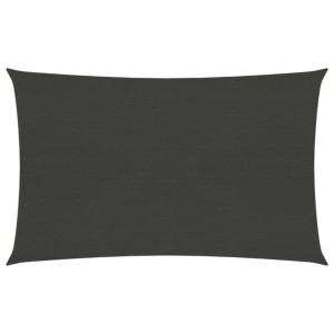 Żagiel przeciwsloneczny, 160 g/m², antracytowy, 2,5x4 m, HDPE