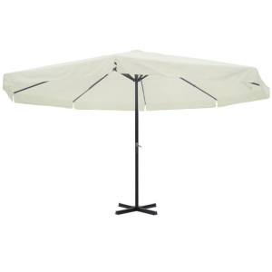 Parasol z aluminium, 500 cm, biały