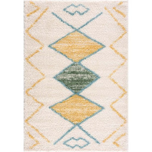 Dywan nowoczesny Berber Shaggy 557 Żółty - 80 x 300