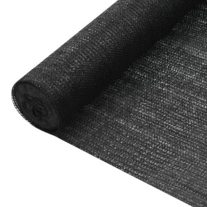 Siatka cieniująca, czarna, 1,2x50 m, HDPE, 75 g/m²
