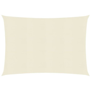 Żagiel przeciwsłoneczny, 160 g/m², kremowy, 3x4 m, HDPE