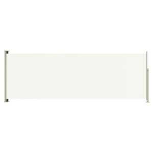 Zwijana markiza boczna na taras, 180x500 cm, kremowa