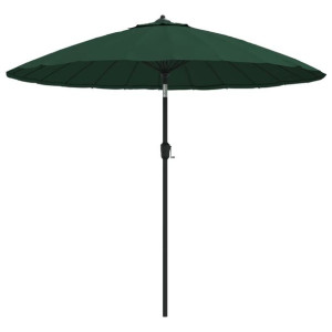 Parasol ogrodowy na słupku aluminiowym, 270 cm, zielony