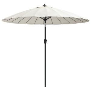 Parasol ogrodowy na słupku aluminiowym, 270 cm, piaskowy
