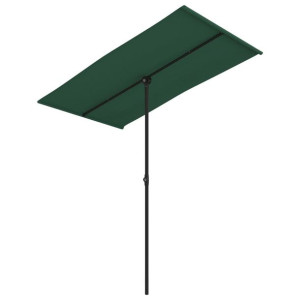 Parasol ogrodowy na słupku aluminiowym, 180x130 cm, zielony