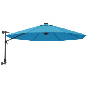 Ścienny parasol ogrodowy, niebieski, 290 cm