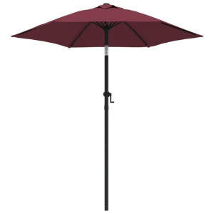 Parasol, burgundowy, 200 x 211 cm, aluminium