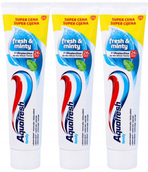 AQUAFRESH Family pasta do zębów fresh 100ml x3