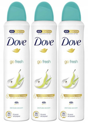 Dove Go Fresh Antyperspirant PEAR ALOE VERA 250 x3
