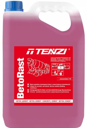 Usuwanie cementu z pojazdów 5l BETORAST TENZI
