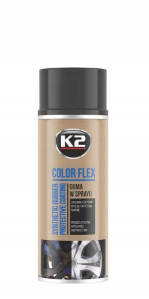 Color Flex Guma W Sprayu 400ml Czarny Mat K2