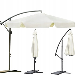 Duży Parasol Ogrodowy Składany Mocny 350cm Xxl
