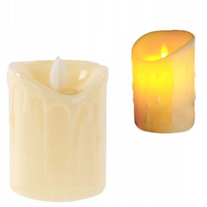Świeczka Led Na Baterie Znicz 8x6cm Imitacja Wosku