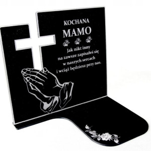 Nagrobna Podstawka Pod Znicz Personalizowana Akryl