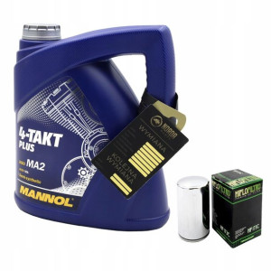 Olej Mannol 7202 Plus 4T 10w40 4L HF173C HIFLO