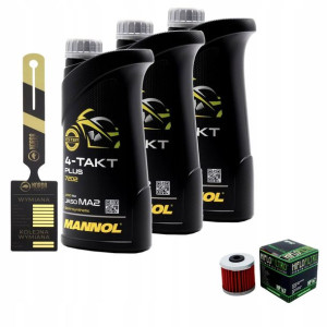 Olej Mannol 7202 Plus 4T 10w40 3L HF167 HIFLO