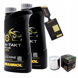 Olej Mannol 7202 Plus 4T 10w40 2L HF170C HIFLO