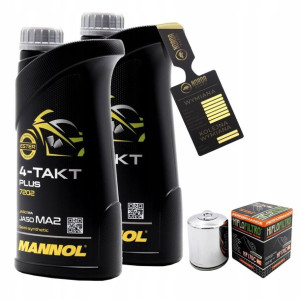 Olej Mannol 7202 Plus 4T 10w40 2L HF170CRC HIFLO