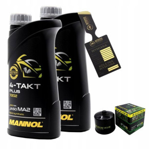 Olej Mannol 7202 Plus 4T 10w40 2L HF124RC HIFLO