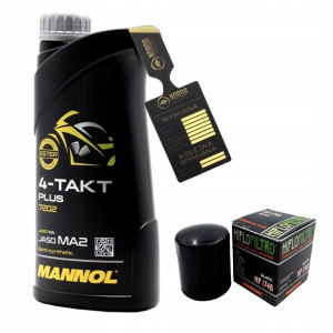 Olej Mannol 7202 Plus 4T 10w40 1L HF174B HIFLO