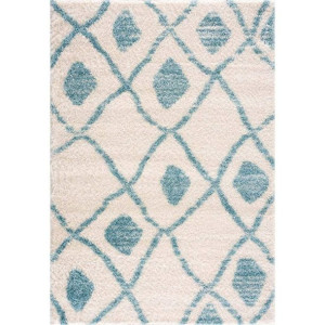 Dywan nowoczesny Berber Shaggy 563 Niebieski - 200 x 290
