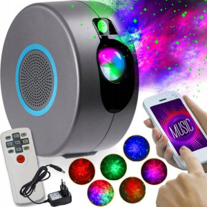 Projektor GWIAZD szary - bluetooth / głośnik / laser