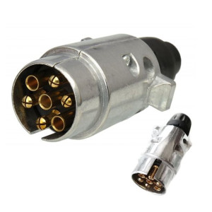 WTYCZKA PRZYCZEPY 7 PIN 12V METALOWA przyczepki