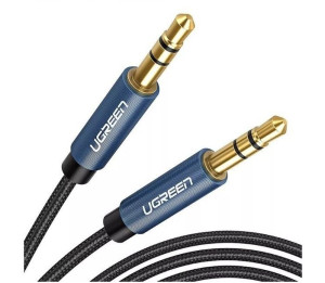 Kabel mini jack 3,5mm AUX UGREEN 1m Niebieski