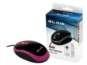 BLOW Mysz BLOW Mp-20 84-014# (optyczna; 1000 DPI; kolor różowy)