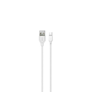 Xo kabel NB103 USB microUSB 1,0 m 2,1A biały