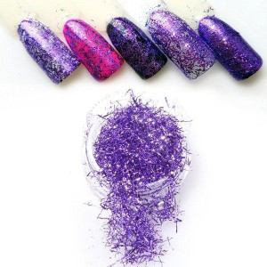 05. Spiderweb purple błyszczące nici do zdobień paznokci Nowy inna marka Py