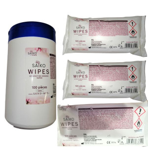 SAIKO WIPES 300 szt + Tuba dezynfekcja powierzchni narzędzia skóry