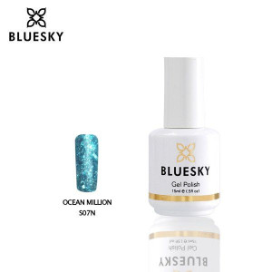 Lakier hybrydowy Bluesky Gel Polish 10ml Nr S07N OCEAN MILLION 15ml BROKATO