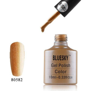 Bluesky Gel Polish 80582 LOCKET LOVE 10ml ZŁOTY PERŁOWY BRĄZOWY