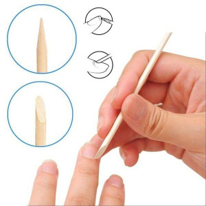 Patyczki drewniane  do skórek manicure hybryd 10 szt