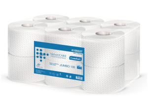 VELVET CARE Papier toaletowy Jumbo 12 rolek LUX Nowy 2 BIAŁY Velvet celuloz