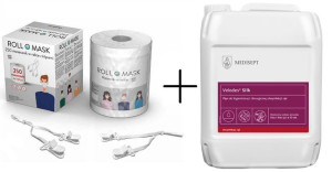 Velodes silk 5l dezynfekcja do rąk + maseczki Nowy Medisept dezynfekcja rąk