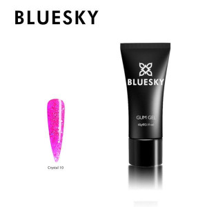 Akrylożel Bluesky Gum Gel Crystal 10 różowy brokat 60g 60g