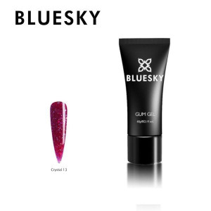 Akrylożel Bluesky Gum Gel Crystal 13 czerwony brokat 60g