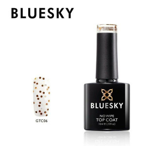 Glitter Top no wipe bez przemywania brokatowy GTC06 Bluesky  10ml 10ml