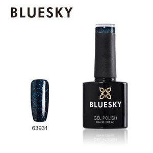 Lakier hybrydowy Bluesky Gel Polish 10ml 63931 DARK BLUE GLITTER AUTUMN WIN