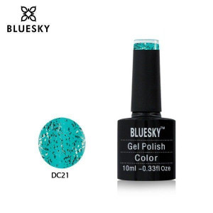 Lakier hybrydowy Bluesky DC 21 CRYSTAL LOVE 10ml 10ml BROKATOWY