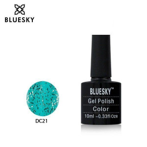 Lakier hybrydowy Bluesky DC 21 CRYSTAL LOVE 10ml 10ml BROKATOWY