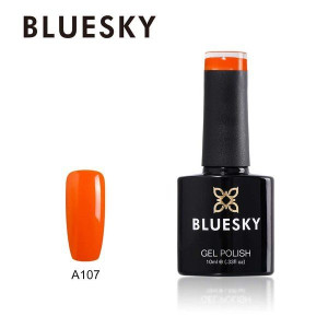Bluesky Lakier Hybrydowy A107 BRIGHT ORANGE SUN 10ml 10ml POMARAŃCZOWY