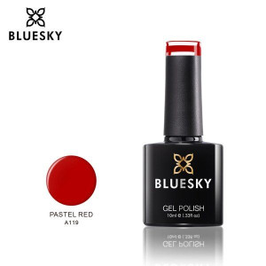 Bluesky Lakier Hybrydowy A119 PASTEL RED 10ml 10ml CZERWONY