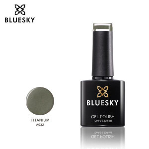 Bluesky Lakier Hybrydowy A32 TITANIUM 10ml 10ml METALIK PERŁOWY SREBRNY BRO
